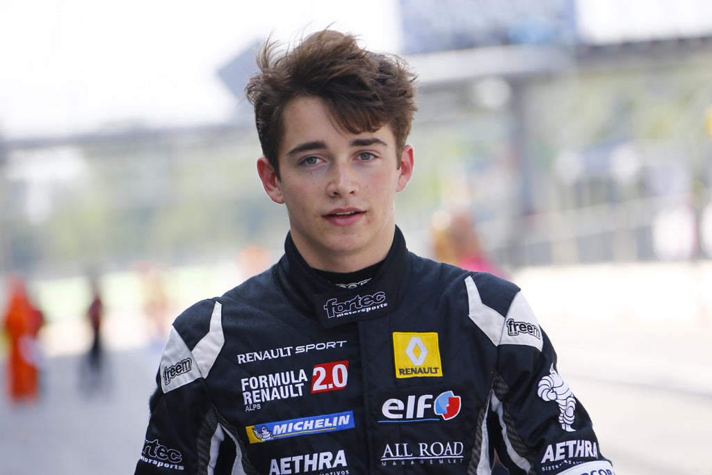 Charles Leclerc in Formula Renault Alps
